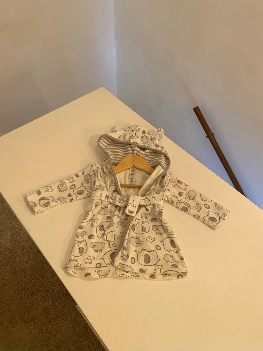Just One You by Carter’s Baby 0-9M Hooded Animal Print Bathrobe